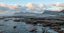 St James Beach Tidepools At Sunrise In Cape Town South Africa