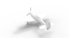 3d Rendering Of A World War 2 Fighter Airplane Isolated In White Background