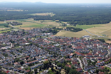 Wall Mural - Luftbild: Dreieich-Offenthal