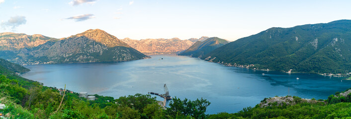 Poster - View of Bay of Kotor on Mountain