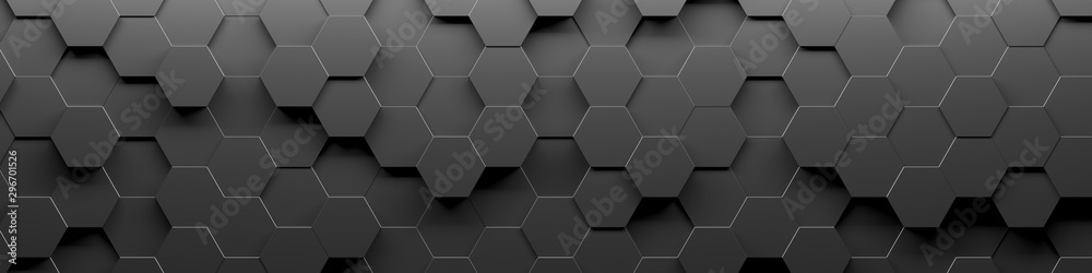 Abstract Hexagon Geometric Surface Loop 1A: light bright clean minimal hexagonal grid pattern, random waving motion background canvas in pure wall architectural white.  - obrazy, fototapety, plakaty 