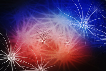 Poster - 3d illustration neuron