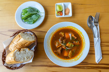 Vietnamese Traditional Cuisine, Braised Beef With Bread - Bo Kho