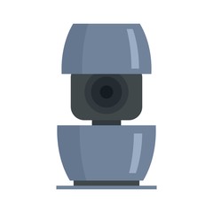Poster - Life smart speaker icon. Flat illustration of life smart speaker vector icon for web design