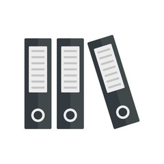 Poster - Archive folder icon. Flat illustration of archive folder vector icon for web design
