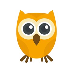 Wall Mural - Owl icon. Flat illustration of owl vector icon for web design