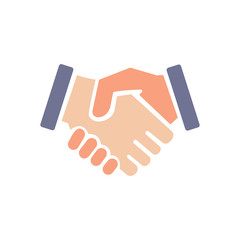 Fototapete - Hand shake agreement icon