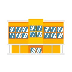 Poster - shopping mall icon. flat illustration of shopping mall vector icon for web design