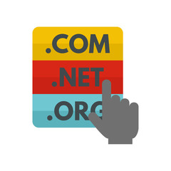 Poster - domain icon. flat illustration of domain vector icon for web design