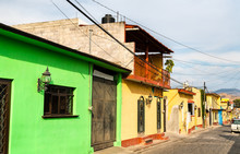 Typical Mexican Architecture In Atlatlahucan, Mexico