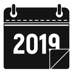 Poster - calendar icon. simple illustration of calendar vector icon for web design isolated on white backgrou