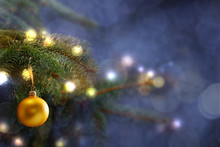 Christmas Tree Background And Free Space For Your Decoration 