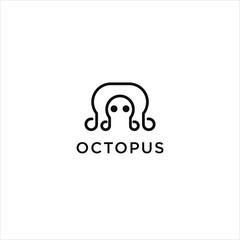 Canvas Print - Octopus Symbol Vector Logo Template Design.