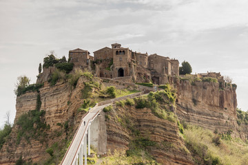 View on old town of Bagnoregio - Tuscany, Italy