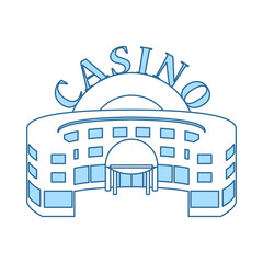 Canvas Print - Casino Building Icon