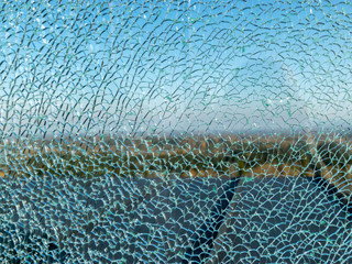 Wall Mural - abstract blurry picture with broken glass effect, suitable for background