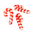 Tradition sweets - red and white candy canes