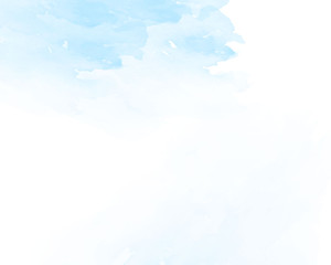 Wall Mural - blue soft watercolor abstract texture. vector illustration.