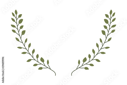 Cuadros en Lienzo branch with leafs decorative icon
