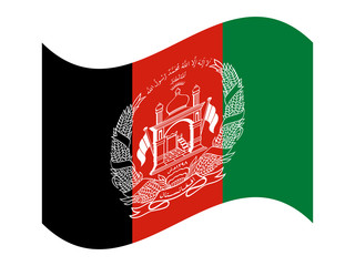 Flag of Afghanistan. Vector. Accurate dimensions, elements proportions and colors.