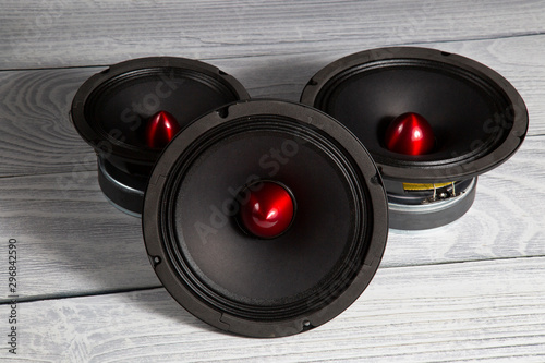 Fotomural Car audio system.Car music.Subwoofer. Car stereo.