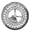 Cipher is an algorithm for performing encryption or decryption vintage engraving.