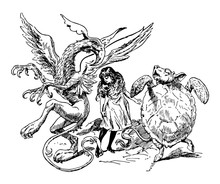 Alice In Wonderland Vintage Illustration