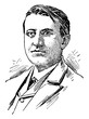 Thomas Alva Edison vintage illustration