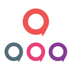 Leinwandbilder - Location pin icon logo