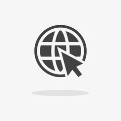 Leinwandbilder - Web Internet symbol for your website design,logo,app