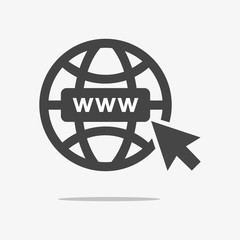 Leinwandbilder - Web Internet symbol for your website design,logo