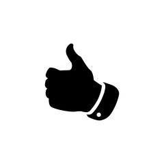 Sticker - thumb up simple icon logo