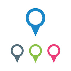 Leinwandbilder - Map pin symbol for your website design