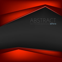 Poster - abstract red background with place for your text