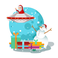 CHRISTMAS FLAT ILLUSTRATION