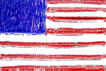 An Abstract American Flag Impression Background.
