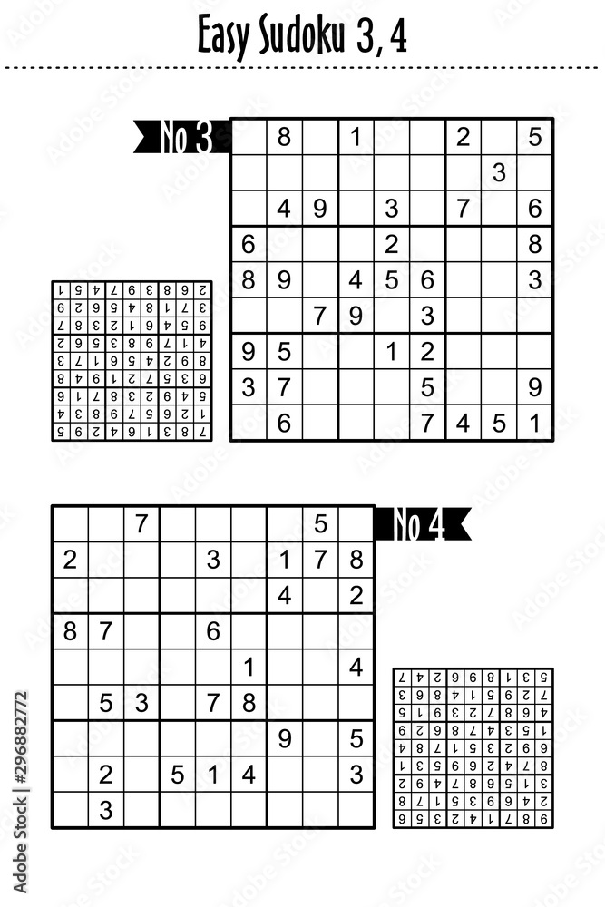 Easy Sudoku For Kids 3x3