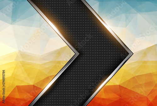 Abstract background warm texture triangle pattern.