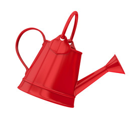 Wall Mural - Red Watering Can Isolated