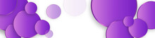 Hi-tech Geometric Banner Design With Purple Circle