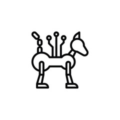Poster - Robot icon vector.