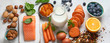 © bit24 - Food for eyes health. Foods that contain vitamins, nutrients, minerals and  antioxidants.