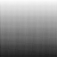 Poster - Vector halftone dots. Black dots on white background.