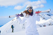 © ZoomTeam - Skier, skiing, winter sport - portrait of  female skier