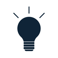Poster - Simple glyph icon on white isolated background.
