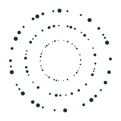 Poster - Circle geometric frames or borders that formed by circle.