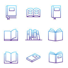 Leinwandbilder - Book set icon template color editable. Book pack symbol vector sign isolated on white background. Simple logo vector illustration for graphic and web design.