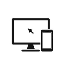 Digital, Electronic Device Icon. Flat style vector EPS.