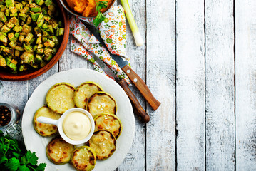 Wall Mural - zucchini dishes