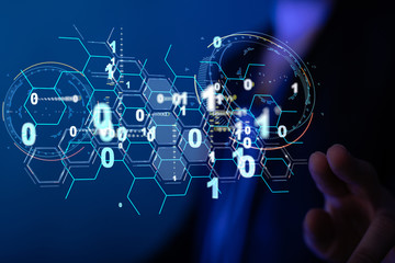 software, web development, programming concept. abstract programming